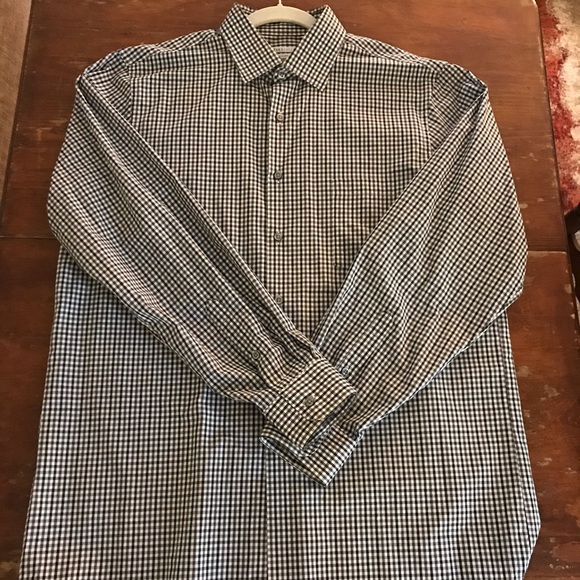 Van Heusen Men’s Regular Fit Shirt (Black/White) - Picture 2 of 7